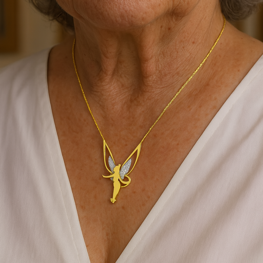 Naszyjnik Wróżka - Złoto i Srebro