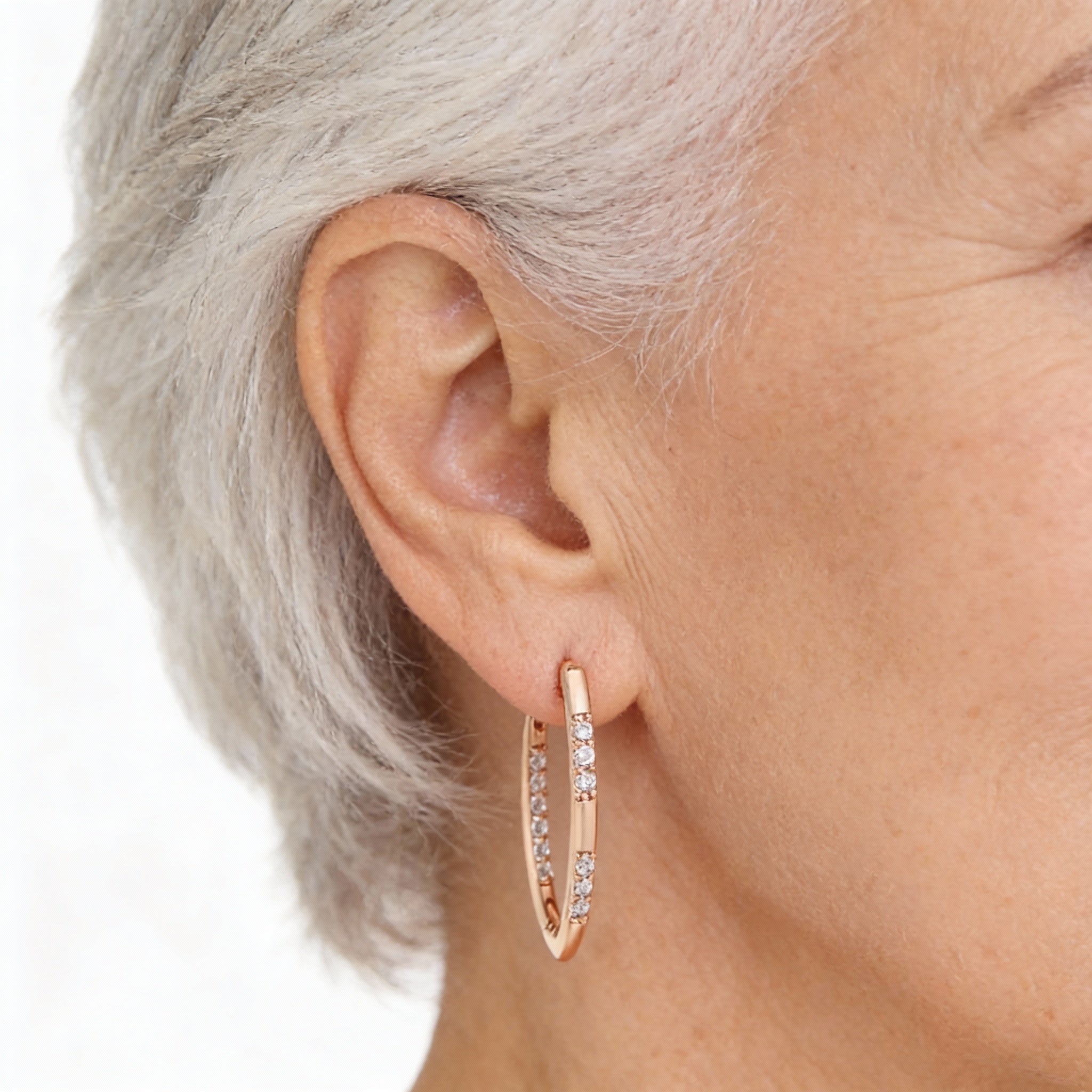 Eleganckie Złote Kolczyki z Cyrkoniami