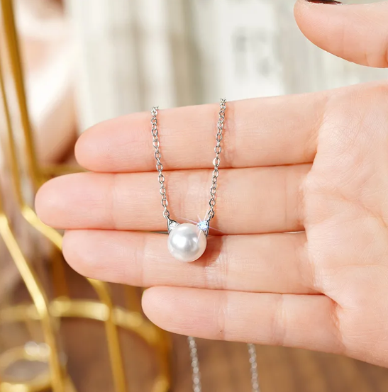 Naszyjnik i Kolczyki - Perły Uszy Kot