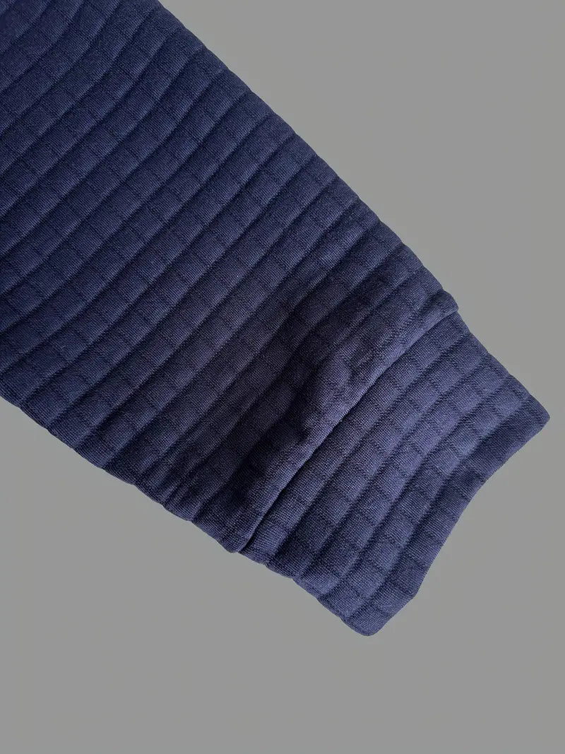 Izajasz – Teksturowana koszulka polo z kieszenią na rękawie