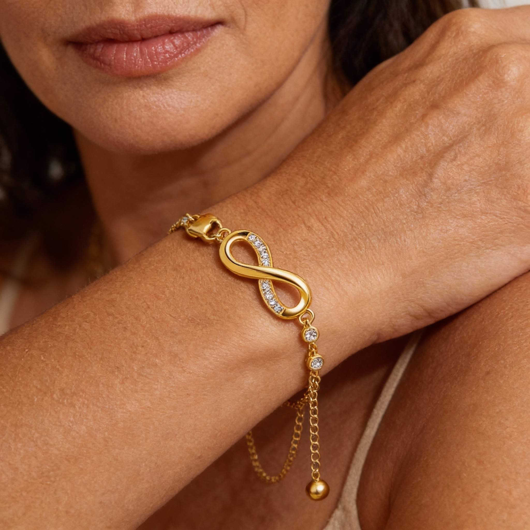 Regulowana Bransoletka Nieskończoność w Srebrze