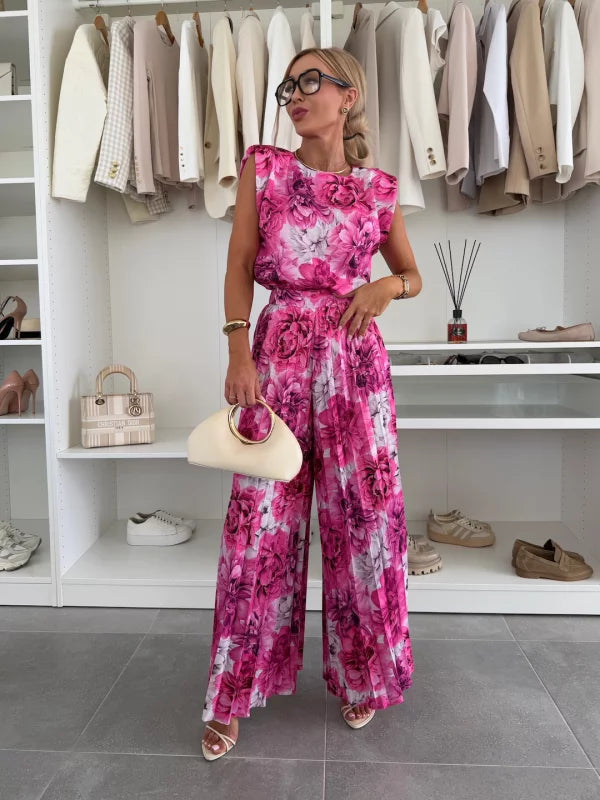 Jowita – Elegancki komplet top + spodnie