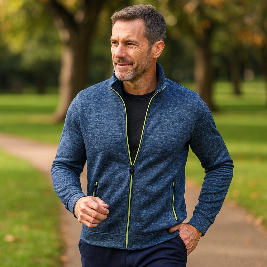 Walerian – Klasyczna dzianinowa kurtka zapinana na zamek