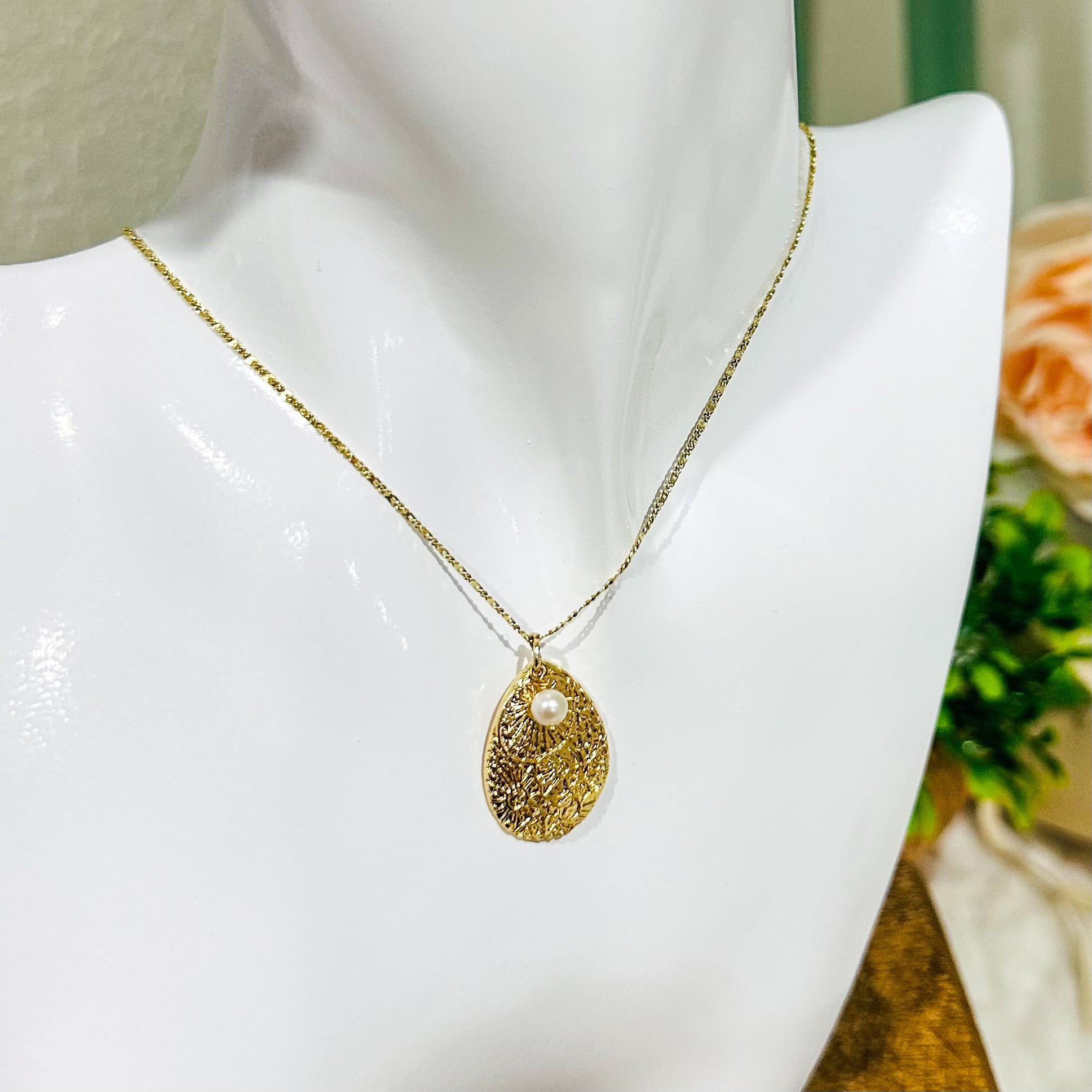 Naszyjnik Maryna - Perły w Kształcie Łzy