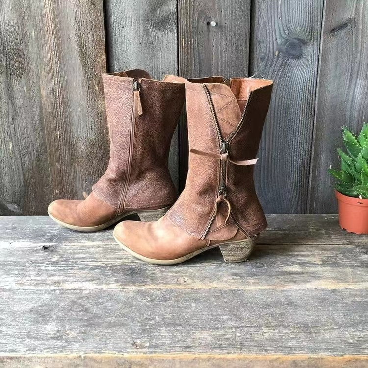 Felina – Skórzane buty w stylu western
