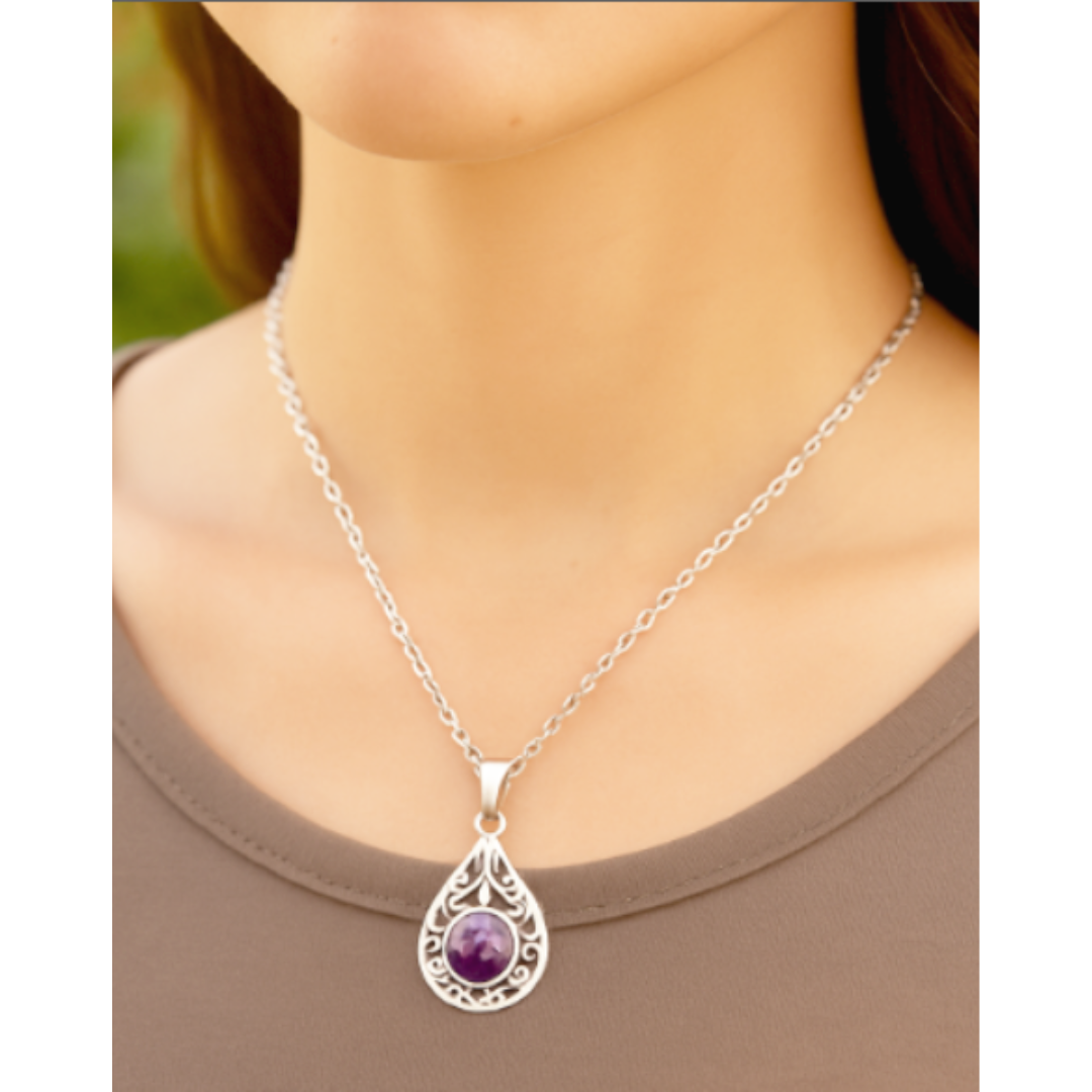 Naszyjnik Paulina - Ametyst