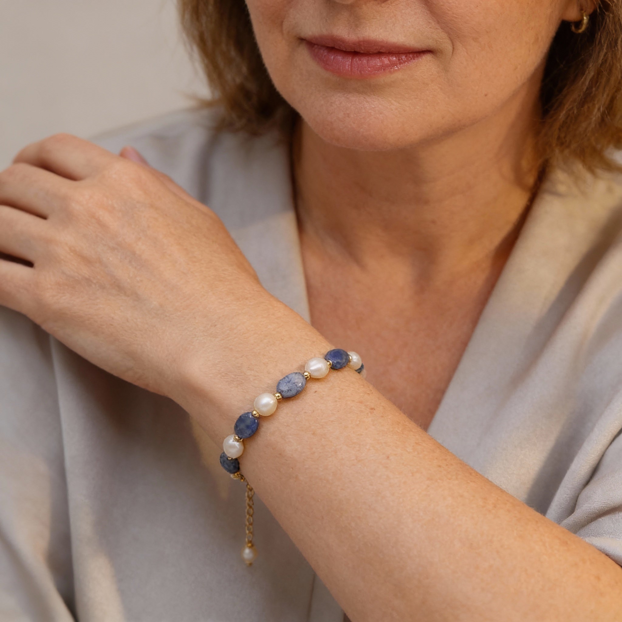 Elegancka Bransoletka z Perłą Oceaniczną